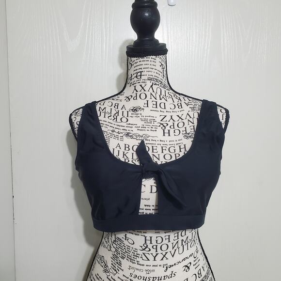 Old Navy 2 Piece Bikini Separates Black Top Purple Print Bikini Bottom  Large - Picture 5 of 8